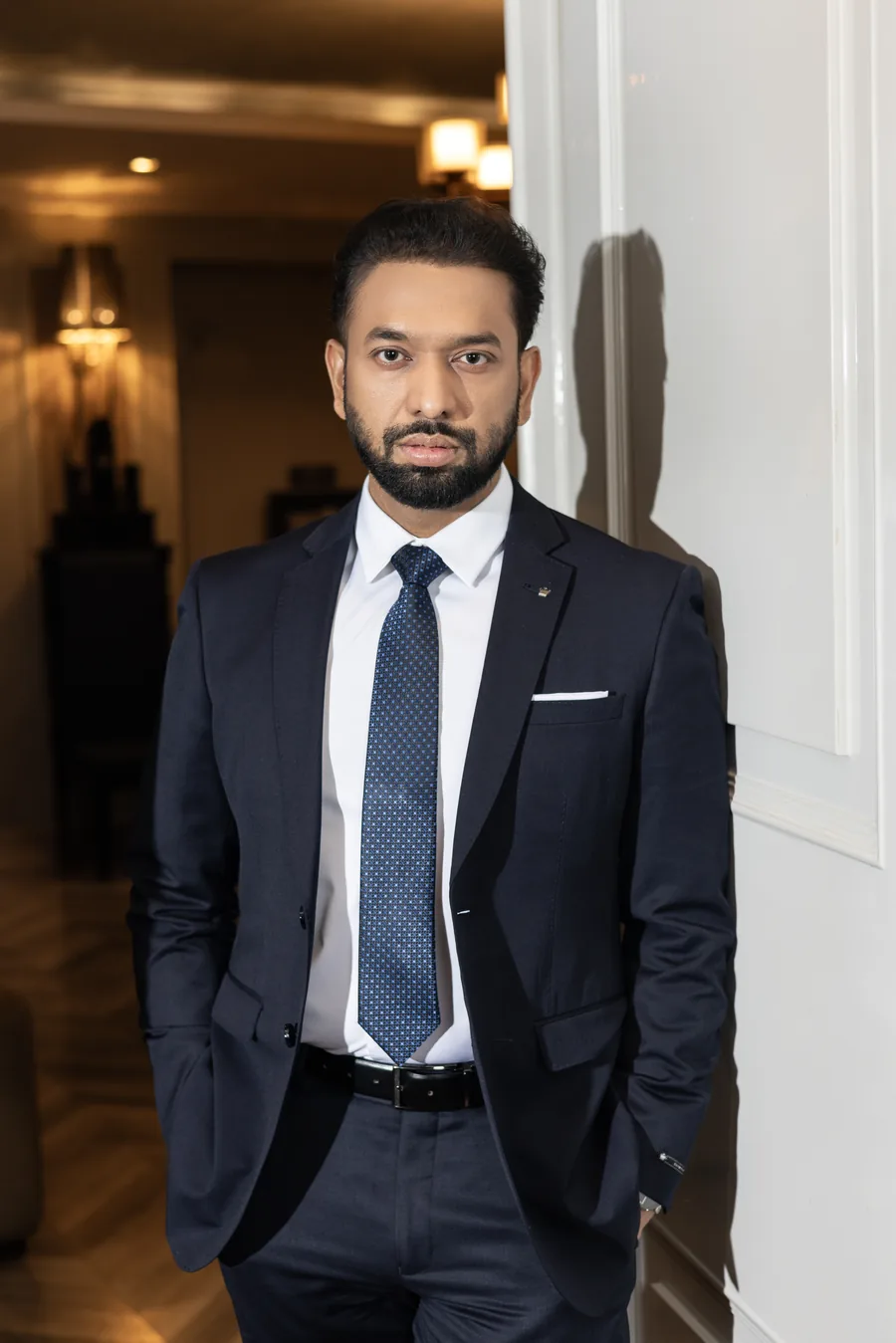 Ashwani Kumar, IAS, standing in a formal interior